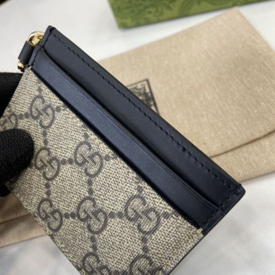 Premio Repliche Porta carte Gucci GG Emblem con cinturino 819121 Nero Imitazione Outlet Online