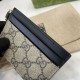 Premio Repliche Porta carte Gucci GG Emblem con cinturino 819121 Nero Imitazione Outlet Online
