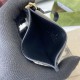 Premio Repliche Porta carte Gucci GG Emblem con cinturino 819121 Nero Imitazione Outlet Online