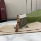 Premio Repliche Porta carte Gucci GG Emblem con cinturino 819121 Marrone Imitazione Outlet Online