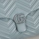 Premio Repliche Borsa a tracolla grande Gucci GG Marmont 850659 Blu Imitazione Outlet Online