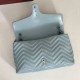 Premio Repliche Borsa a tracolla grande Gucci GG Marmont 850659 Blu Imitazione Outlet Online