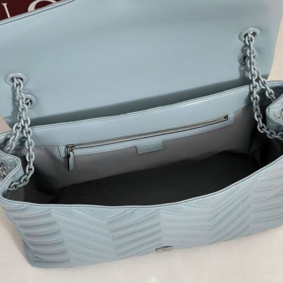 Premio Repliche Borsa a tracolla grande Gucci GG Marmont 850659 Blu Imitazione Outlet Online