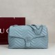 Premio Repliche Borsa a tracolla grande Gucci GG Marmont 850659 Blu Imitazione Outlet Online