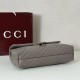 Premio Repliche Borsa a tracolla grande Gucci GG Marmont 850659 Grigio Imitazione Outlet Online