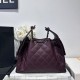 Premio Repliche Borsa Chanel 25S Hobo AS5293 pelle di vitello grana viola Imitazione Outlet Online