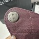 Premio Repliche Borsa Chanel 25S Hobo AS5293 pelle di vitello grana viola Imitazione Outlet Online