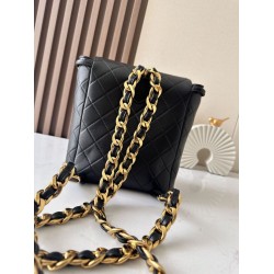 Premio Repliche Zaino vintage Chanel Duma nero Imitazione Outlet Online