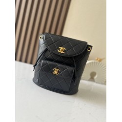Premio Repliche Zaino vintage Chanel Duma nero Imitazione Outlet Online
