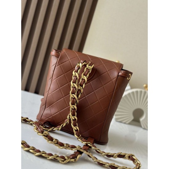Perfetto Replica Zaino vintage Chanel Duma marrone Economiche Vintage False Premio Repliche Zaino vintage Chanel Duma marrone Imitazione Outlet Online