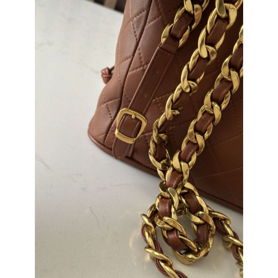 Perfetto Replica Zaino vintage Chanel Duma marrone Economiche Vintage False Premio Repliche Zaino vintage Chanel Duma marrone Imitazione Outlet Online