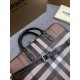 Premio Repliche Borsa da lavoro Burberry Ainsworth Check in betulla scura marrone Imitazione Outlet Online