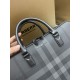 Premio Repliche Borsa da lavoro Burberry Ainsworth Check in betulla scura Blu Imitazione Outlet Online