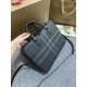 Premio Repliche Borsa da lavoro Burberry Ainsworth Check in betulla scura Blu Imitazione Outlet Online