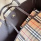 Premio Repliche Borsa tote Burberry Bloomsbury Highlands reversibile media Imitazione Outlet Online