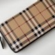 Premio Repliche Portafoglio con cerniera Burberry Vintage Check E-canvas Imitazione Outlet Online