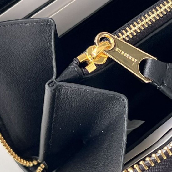 Premio Repliche Portafoglio con cerniera Burberry Vintage Check E-canvas Imitazione Outlet Online