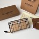 Premio Repliche Portafoglio con cerniera Burberry Vintage Check E-canvas Imitazione Outlet Online
