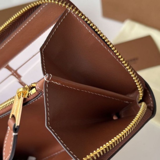 Premio Repliche Portafoglio con cerniera Burberry Vintage Check E-canvas Imitazione Outlet Online