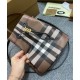 Premio Repliche Borsa a secchiello TB piccola Burberry color caffè Imitazione Outlet Online