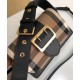 Premio Repliche Borsa a tracolla piccola con fibbia Burberry Nera Imitazione Outlet Online