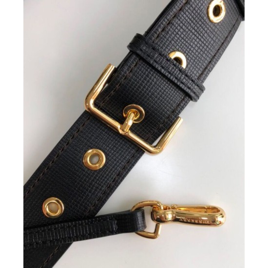 Premio Repliche Borsa a tracolla piccola con fibbia Burberry Nera Imitazione Outlet Online