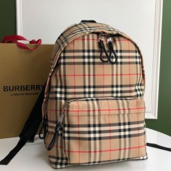 Premio Repliche Zaino Burberry Check Albicocca Imitazione Outlet Online
