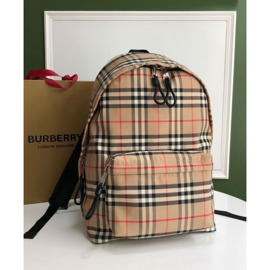 Premio Repliche Zaino Burberry Check Albicocca Imitazione Outlet Online