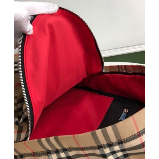 Premio Repliche Zaino Burberry Check Albicocca Imitazione Outlet Online