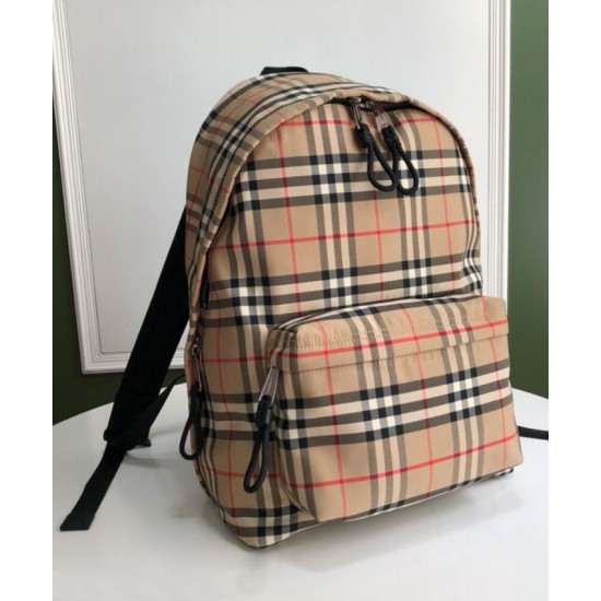 Premio Repliche Zaino Burberry Check Albicocca Imitazione Outlet Online