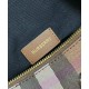 Premio Repliche Borsa bowling media Burberry Check marrone Imitazione Outlet Online