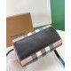Premio Repliche Mini borsa bowling con motivo a quadri Burberry Imitazione Outlet Online
