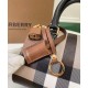 Premio Repliche Mini borsa bowling con motivo a quadri Burberry Imitazione Outlet Online