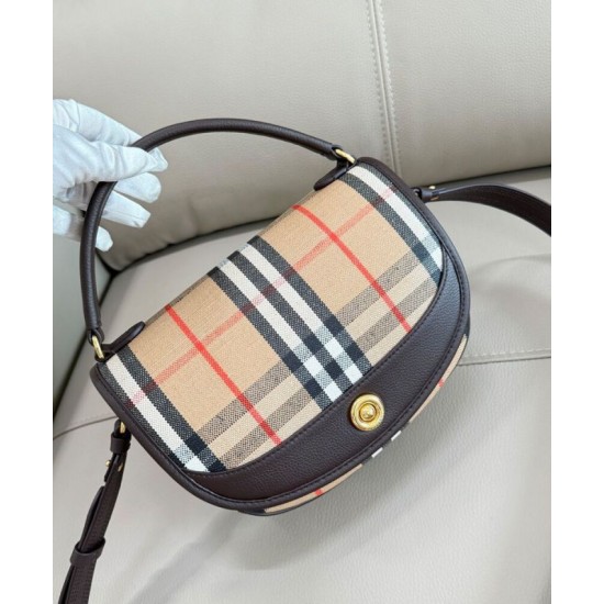 Perfetto Replica Borsa a tracolla Burberry Highlands caffè scuro Economiche Vintage False Premio Repliche Borsa a tracolla Burberry Highlands caffè scuro Imitazione Outlet Online