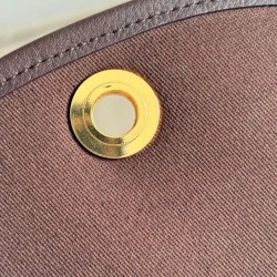 Premio Repliche Borsa Burberry Mini Highlands caffè scuro Imitazione Outlet Online