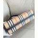 Premio Repliche Borsa a mano Burberry Canvas Highlands Bowling, colore caffè scuro Imitazione Outlet Online