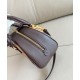 Premio Repliche Borsa tote mini Burberry Highlands Burberry Check caffè scuro Imitazione Outlet Online
