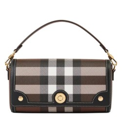 Premio Repliche Borsa Burberry con manico superiore nera Imitazione Outlet Online