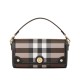Premio Repliche Borsa Burberry con manico superiore nera Imitazione Outlet Online
