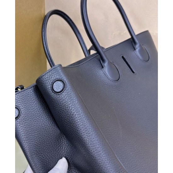 Premio Repliche Borsa tote Burberry Rocking Horse media nera Imitazione Outlet Online
