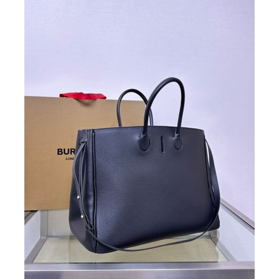 Premio Repliche Borsa tote Burberry Rocking Horse media nera Imitazione Outlet Online