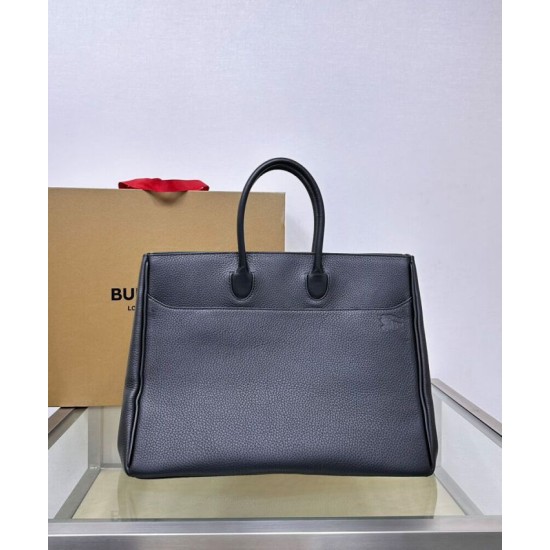 Premio Repliche Borsa tote Burberry Rocking Horse media nera Imitazione Outlet Online