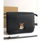 Premio Repliche Borsa a tracolla Burberry TB media Nera Imitazione Outlet Online
