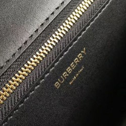 Premio Repliche Borsa a tracolla Burberry TB media Nera Imitazione Outlet Online