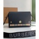 Premio Repliche Borsa a tracolla Burberry Vintage Check Note Nera Imitazione Outlet Online