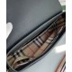 Premio Repliche Borsa a tracolla Burberry Vintage Check Note Nera Imitazione Outlet Online