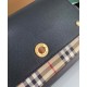 Premio Repliche Borsa a tracolla Burberry Vintage Check Note Nera Imitazione Outlet Online