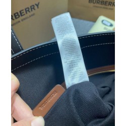 Premio Repliche Borsa tote a quadri Burberry caffè scuro Imitazione Outlet Online