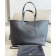 Premio Repliche Borsa tote Burberry Highlands media nera Imitazione Outlet Online