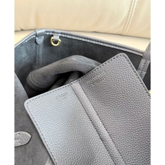 Premio Repliche Borsa tote Burberry Highlands media nera Imitazione Outlet Online
